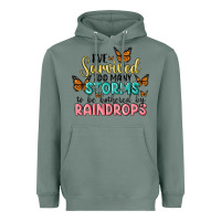 Sage i have survived too many storms to be bothered by raindrops malia Heavyweight Hoodie - MaliasSmallBusiness