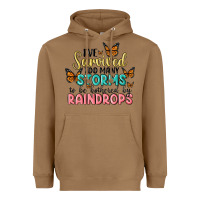 Toasted Coconut i have survived too many storms to be bothered by raindrops malia Heavyweight Hoodie - MaliasSmallBusiness