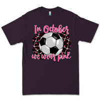 Plum in october we wear pink soccer Premium Tee - BarkalooDesign