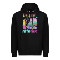 Black rolling into fifth grade Premium Hoodie - BundleAndBundleShop