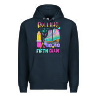 Navy rolling into fifth grade Premium Hoodie - BundleAndBundleShop