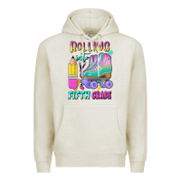 Oatmeal Heather rolling into fifth grade Premium Hoodie - BundleAndBundleShop
