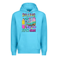 Ocean Blue rolling into fifth grade Premium Hoodie - BundleAndBundleShop