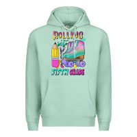 Seafoam rolling into fifth grade Premium Hoodie - BundleAndBundleShop