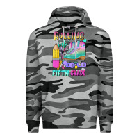 Slate Camo rolling into fifth grade Premium Hoodie - BundleAndBundleShop