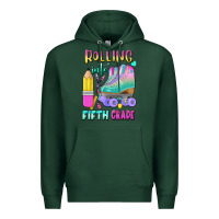 Sports Green rolling into fifth grade Premium Hoodie - BundleAndBundleShop
