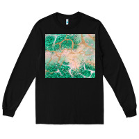 Black green glitter Long Sleeve Tee - JahusDesignShop