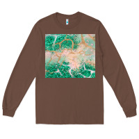 Chestnut green glitter Long Sleeve Tee - JahusDesignShop