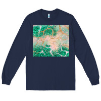 Navy green glitter Long Sleeve Tee - JahusDesignShop