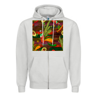 Dove Grey mexican food seamless pattern Zipper Hoodie - BundleAndBundleShop