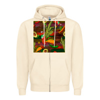 Sandshell mexican food seamless pattern Zipper Hoodie - BundleAndBundleShop