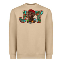Mushroom labrador retriever christmas joy Heavyweight Sweatshirt - RanaPortraitStore