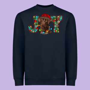 Labrador Retriever Christmas Joy Heavyweight Sweatshirt Designed By Ranaportraitstore
