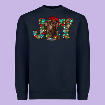 Labrador Retriever Christmas Joy Heavyweight Sweatshirt Designed By Ranaportraitstore