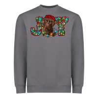 Storm labrador retriever christmas joy Heavyweight Sweatshirt - RanaPortraitStore