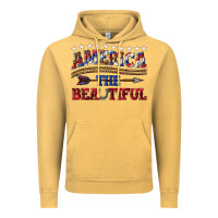 Vintage Mustard America the beautiful Vintage Hoodie - texasbilliewilder