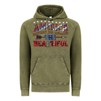 Vintage Olive America the beautiful Vintage Hoodie - texasbilliewilder