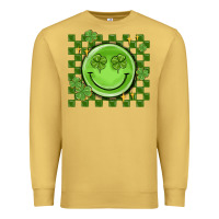 Antique Gold checkered st. patrick's day Premium Sweatshirt - MaliasSmallBusiness