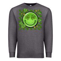 Charcoal Heather checkered st. patrick's day Premium Sweatshirt - MaliasSmallBusiness