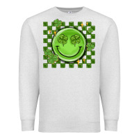 Oatmeal Heather checkered st. patrick's day Premium Sweatshirt - MaliasSmallBusiness