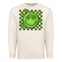 Sandshell checkered st. patrick's day Premium Sweatshirt - MaliasSmallBusiness