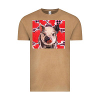 Vintage Camel valentine's day glitter hearts pig Vintage Tee - BarkalooDesign