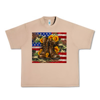 Burro Army USA lag leopard camouflage sunflower 20oz Urban Heavy Tee - Neo Western
