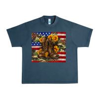 Midnight Navy Army USA lag leopard camouflage sunflower 20oz Urban Heavy Tee - Neo Western