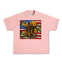 Salmon Army USA lag leopard camouflage sunflower 20oz Urban Heavy Tee - Neo Western