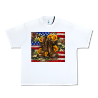 White Army USA lag leopard camouflage sunflower 20oz Urban Heavy Tee - Neo Western