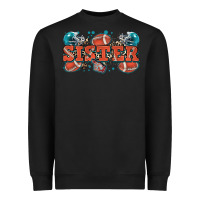 Black sister American football Heavyweight Sweatshirt - Zillion Design Studio