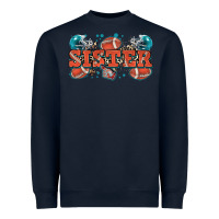 Navy sister American football Heavyweight Sweatshirt - Zillion Design Studio