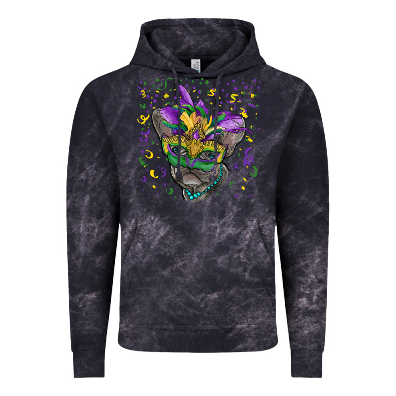 Mardi Gras Mask French Bulldog Vintage Hoodie by RanaPortraitStore | Teevron