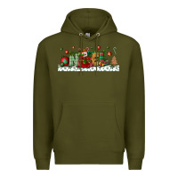 Army Green Noel Premium Hoodie - BundleAndBundleShop