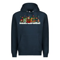 Navy Noel Premium Hoodie - BundleAndBundleShop