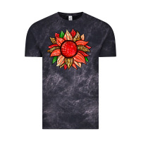 Cloud Black strawberry sunflower Vintage Tee - Zillion Design Studio