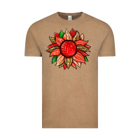 Vintage Coffee strawberry sunflower Vintage Tee - Zillion Design Studio