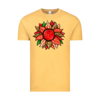 Vintage Mustard strawberry sunflower Vintage Tee - Zillion Design Studio