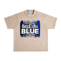 French Oak Back the blue brushstrokes Urban Heavy Tee - Neo Western
