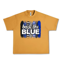 Peanut Butter Back the blue brushstrokes Urban Heavy Tee - Neo Western
