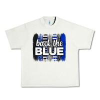 Pistachio Back the blue brushstrokes Urban Heavy Tee - Neo Western