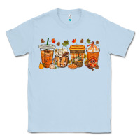 Dusty Blue western thanksgiving coffee cups bbs Classic Tee - BundleAndBundleShop