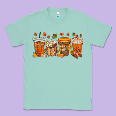 Western Thanksgiving Coffee Cups Bbs Classic Tee Designed By Bundleandbundleshop