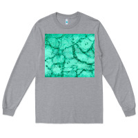Heather Grey green glitter Long Sleeve Tee - JahusDesignShop