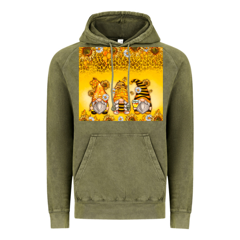 Bumble Bee Gnomes Vintage Hoodie by Zillion Design Studio | Teevron