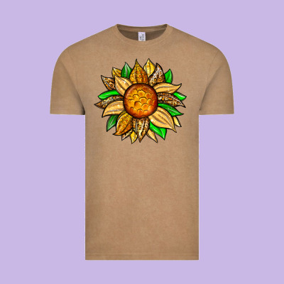 Pineapple Sunflower Vintage Tee Designed By Zillion Design Studio