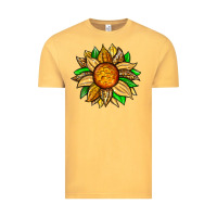 Vintage Mustard pineapple sunflower Vintage Tee - Zillion Design Studio