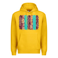 Lemon valentine's day floral leopard brushstroke Premium Hoodie - AdoDesignShop