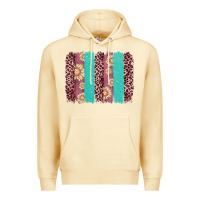 Pina Colada valentine's day floral leopard brushstroke Premium Hoodie - AdoDesignShop