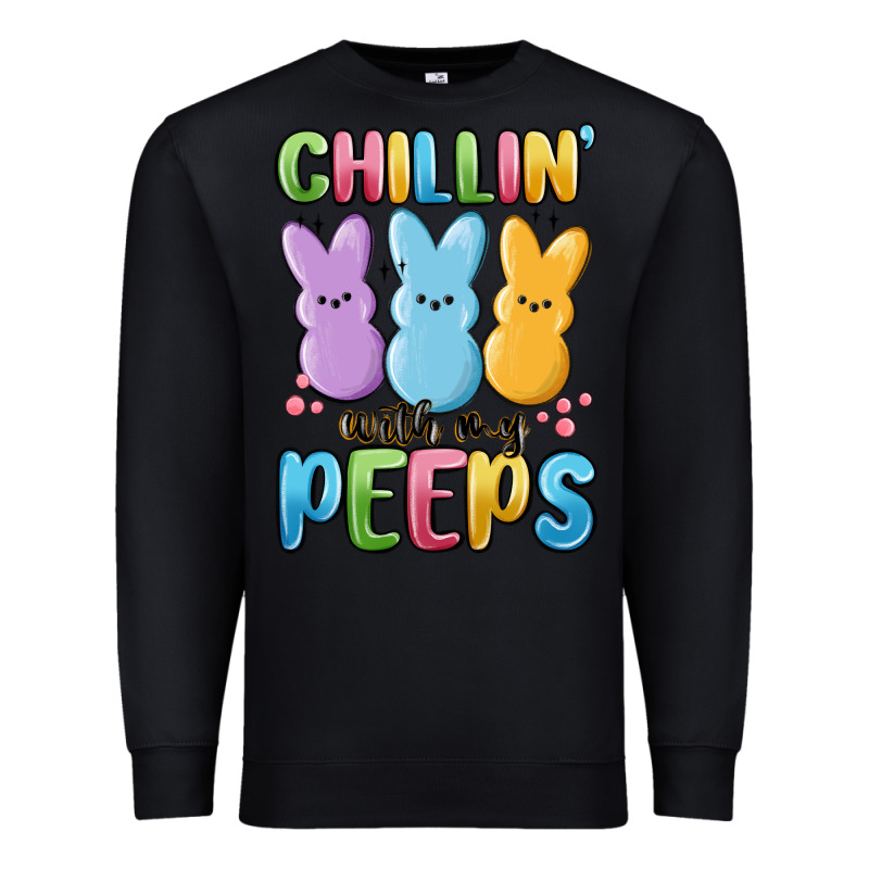 Chillin' With My Peeps Premium Sweatshirt by MaliasSmallBusiness | Teevron